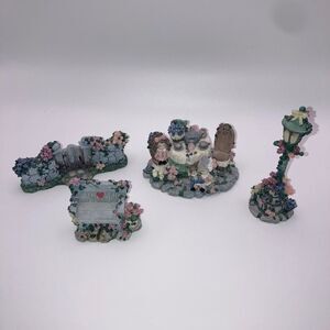 Ivy & Innocence Vintage 1997 4‎ Piece Lot First Edition Numbered Garden Floral